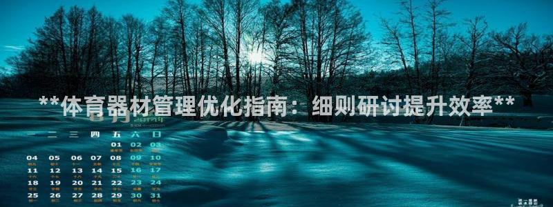 极悦平台注册申请流程详解：**体育器材管理优化指南：