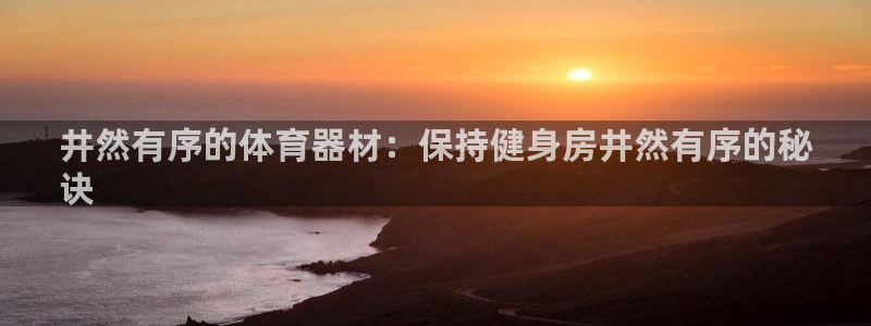 极悦平台app二维码怎么弄出来：井然有序的体育器材：