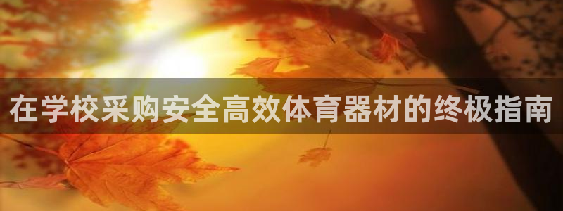 极悦平台注册官网网址：在学校采购安全高效体育器材的终
