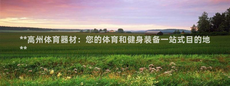 极悦平台官网登录网址是多少：**高州体育器材：您的体